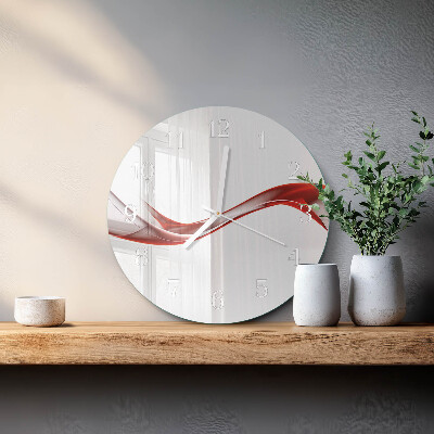 Glas wanduhr Abstrakte Linien