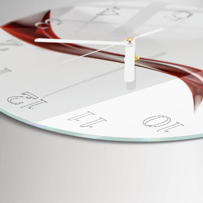 Glas wanduhr Abstrakte Linien