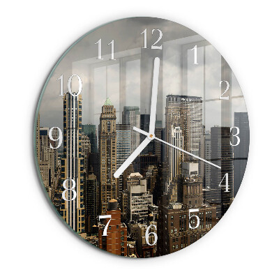 Glas wanduhr Horizont