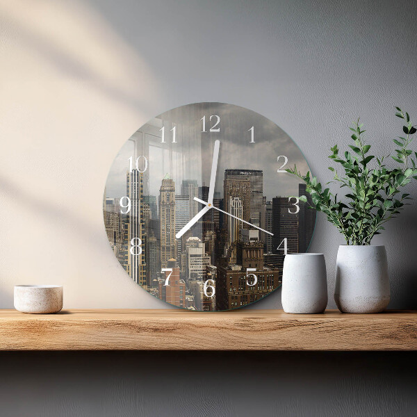 Glas wanduhr Horizont