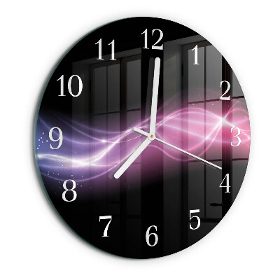 Glas wanduhr Abstrakte Linien