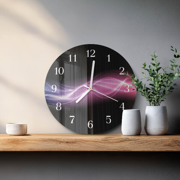 Glas wanduhr Abstrakte Linien