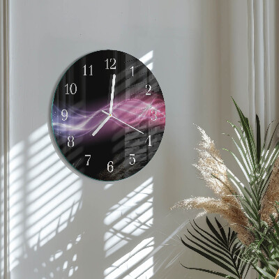 Glas wanduhr Abstrakte Linien