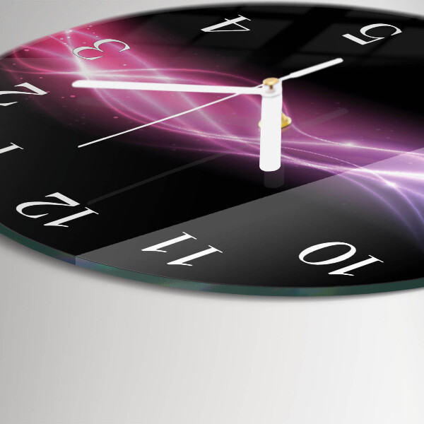 Glas wanduhr Abstrakte Linien