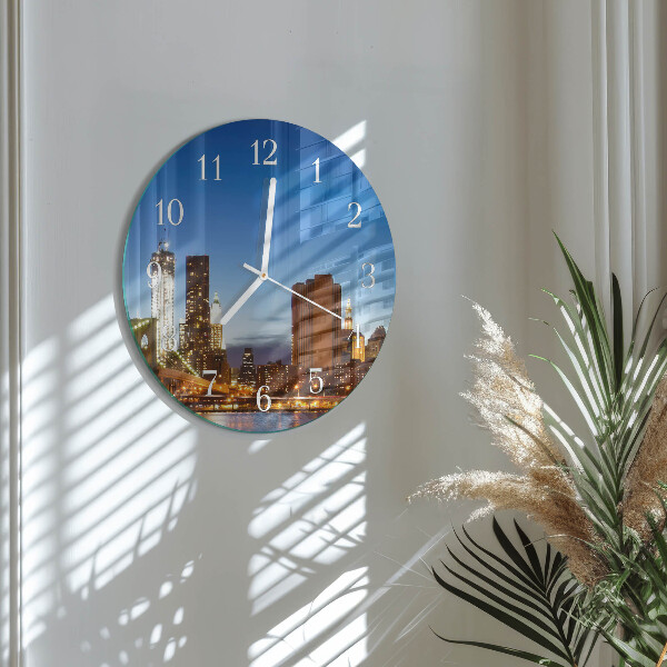 Glas wanduhr Horizont