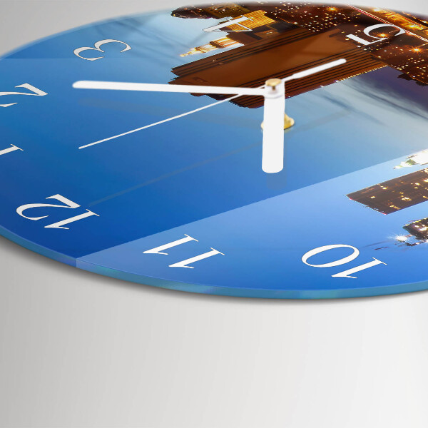 Glas wanduhr Horizont