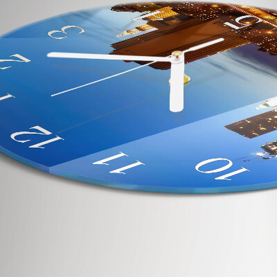 Glas wanduhr Horizont