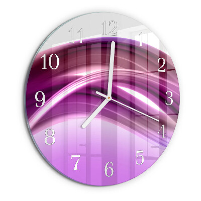 Glas wanduhr Abstrakte Linien