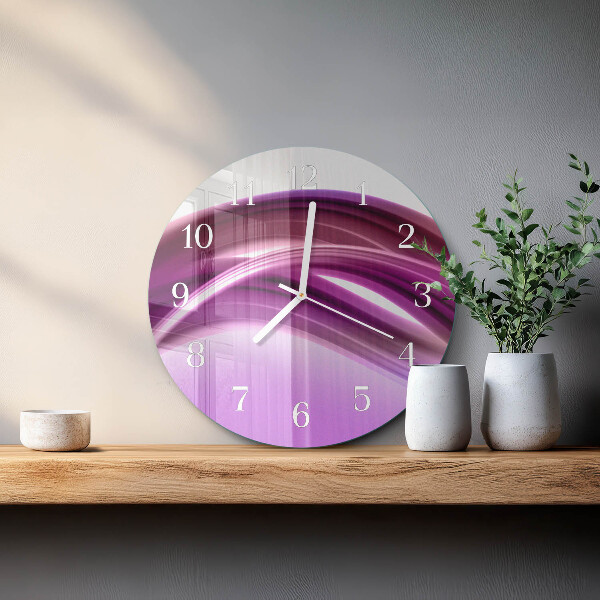 Glas wanduhr Abstrakte Linien