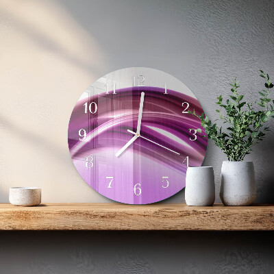 Glas wanduhr Abstrakte Linien