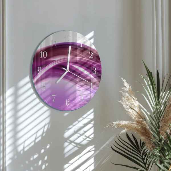 Glas wanduhr Abstrakte Linien