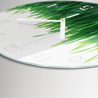 Glas wanduhr Gras