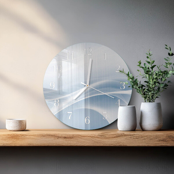 Glas wanduhr Abstrakte Linien