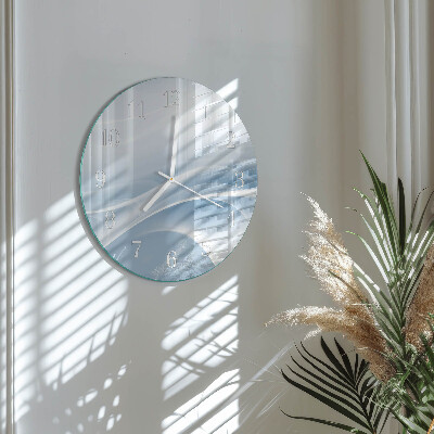 Glas wanduhr Abstrakte Linien