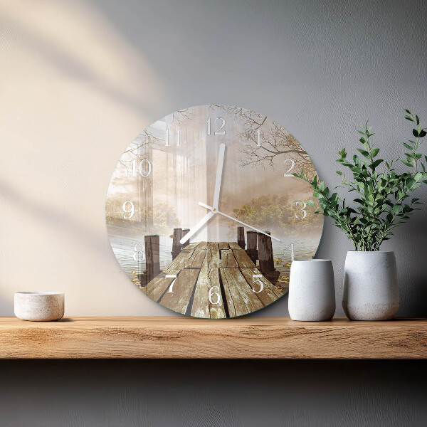 Glas wanduhr Netzwerk