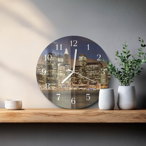 Glas wanduhr Horizont