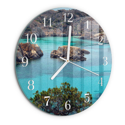 Glas wanduhr Meereslandschaft