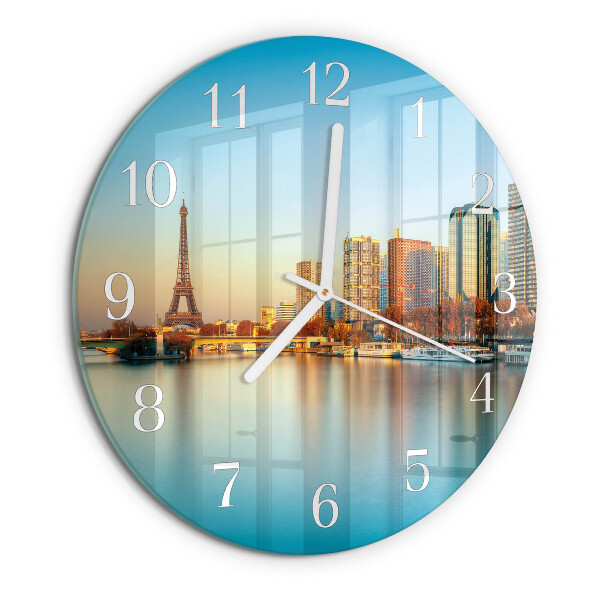 Glas wanduhr Eiffelturm Paris