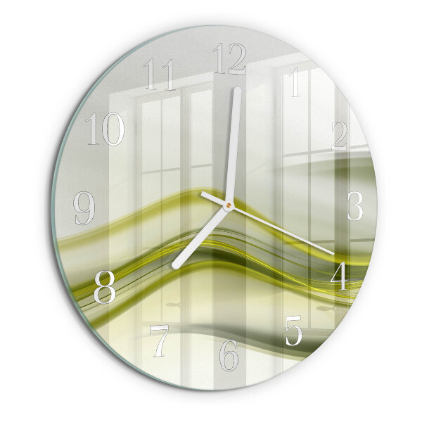 Glas wanduhr Abstrakte Linien