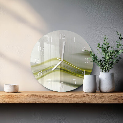 Glas wanduhr Abstrakte Linien