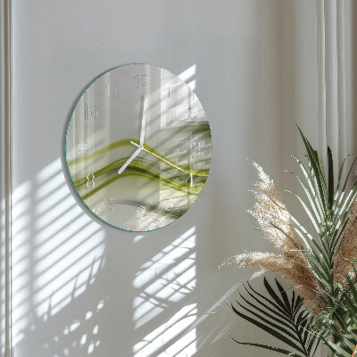 Glas wanduhr Abstrakte Linien