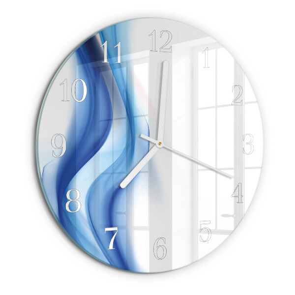 Glas wanduhr Abstrakter Rauch