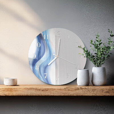 Glas wanduhr Abstrakter Rauch