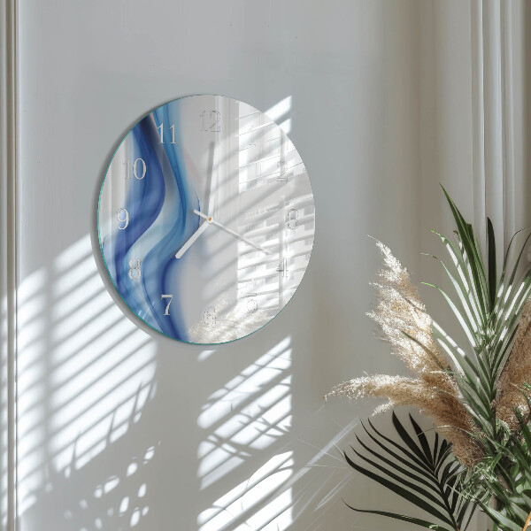 Glas wanduhr Abstrakter Rauch