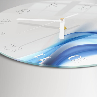 Glas wanduhr Abstrakter Rauch