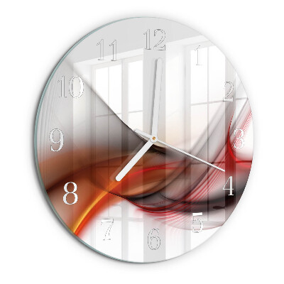 Glas wanduhr Abstrakte Linien