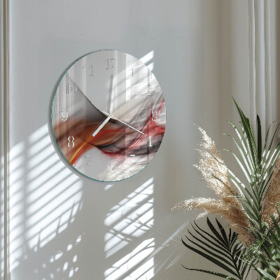 Glas wanduhr Abstrakte Linien