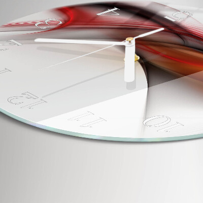 Glas wanduhr Abstrakte Linien