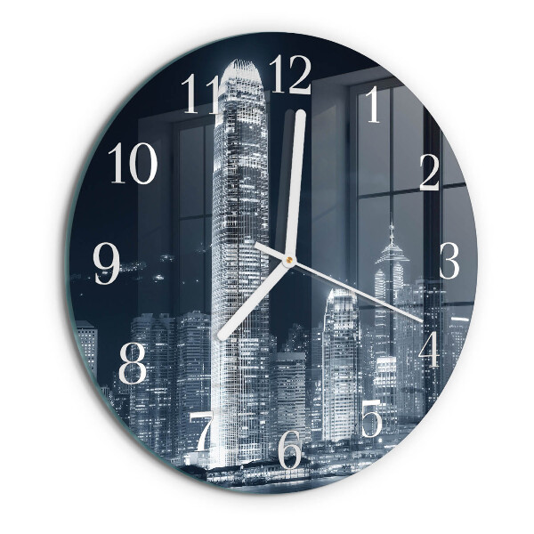Glas wanduhr Horizont