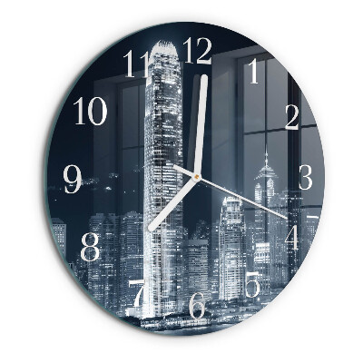 Glas wanduhr Horizont