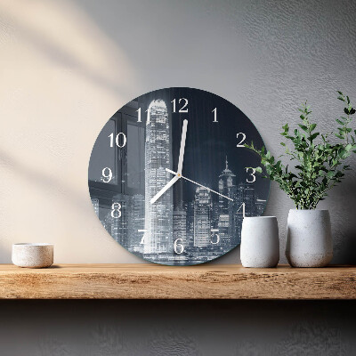 Glas wanduhr Horizont