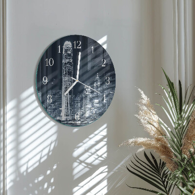 Glas wanduhr Horizont