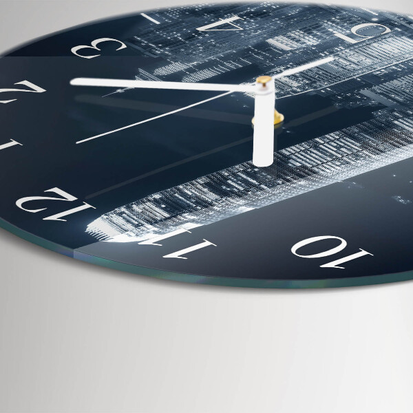 Glas wanduhr Horizont
