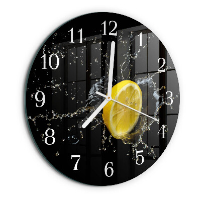 Glas wanduhr Zitronensäure