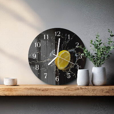 Glas wanduhr Zitronensäure