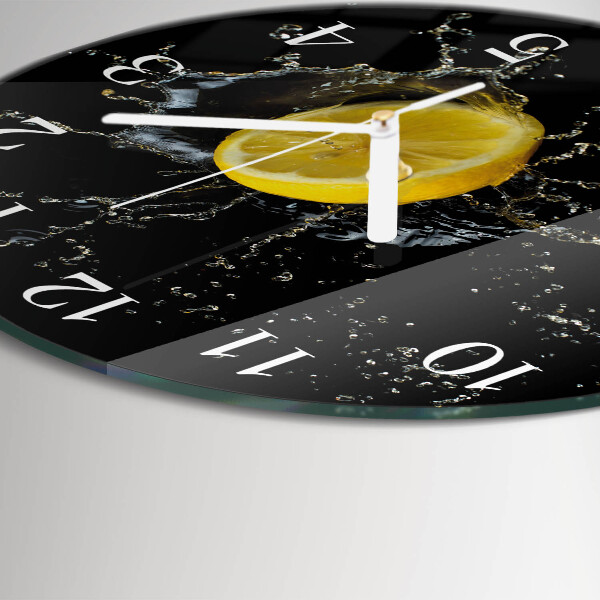 Glas wanduhr Zitronensäure