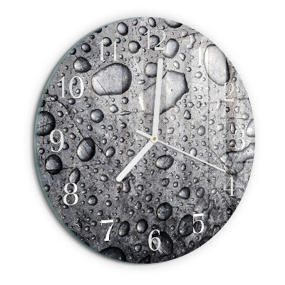 Glas wanduhr Tropfen