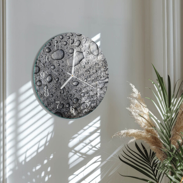 Glas wanduhr Tropfen