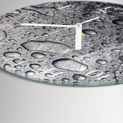 Glas wanduhr Tropfen