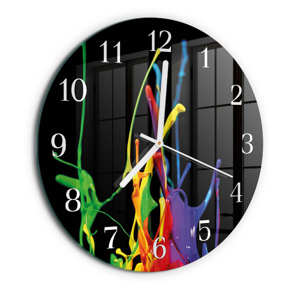 Glas wanduhr Farbe