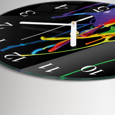 Glas wanduhr Farbe