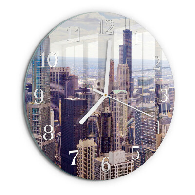 Glas wanduhr Horizont