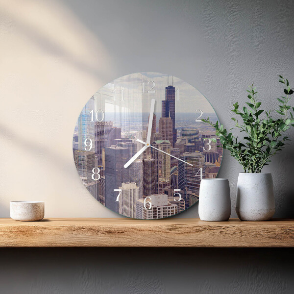 Glas wanduhr Horizont