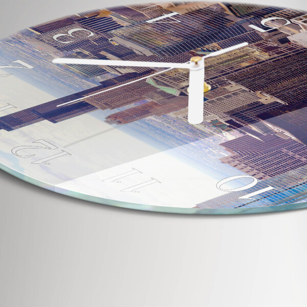 Glas wanduhr Horizont