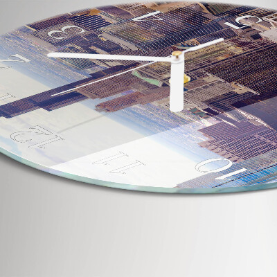 Glas wanduhr Horizont