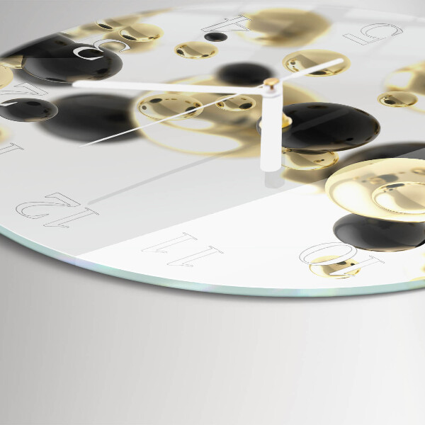 Glas wanduhr Abstraktion